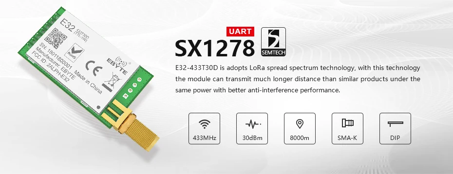 E32-433T30D SX1278 LoRa  (2)
