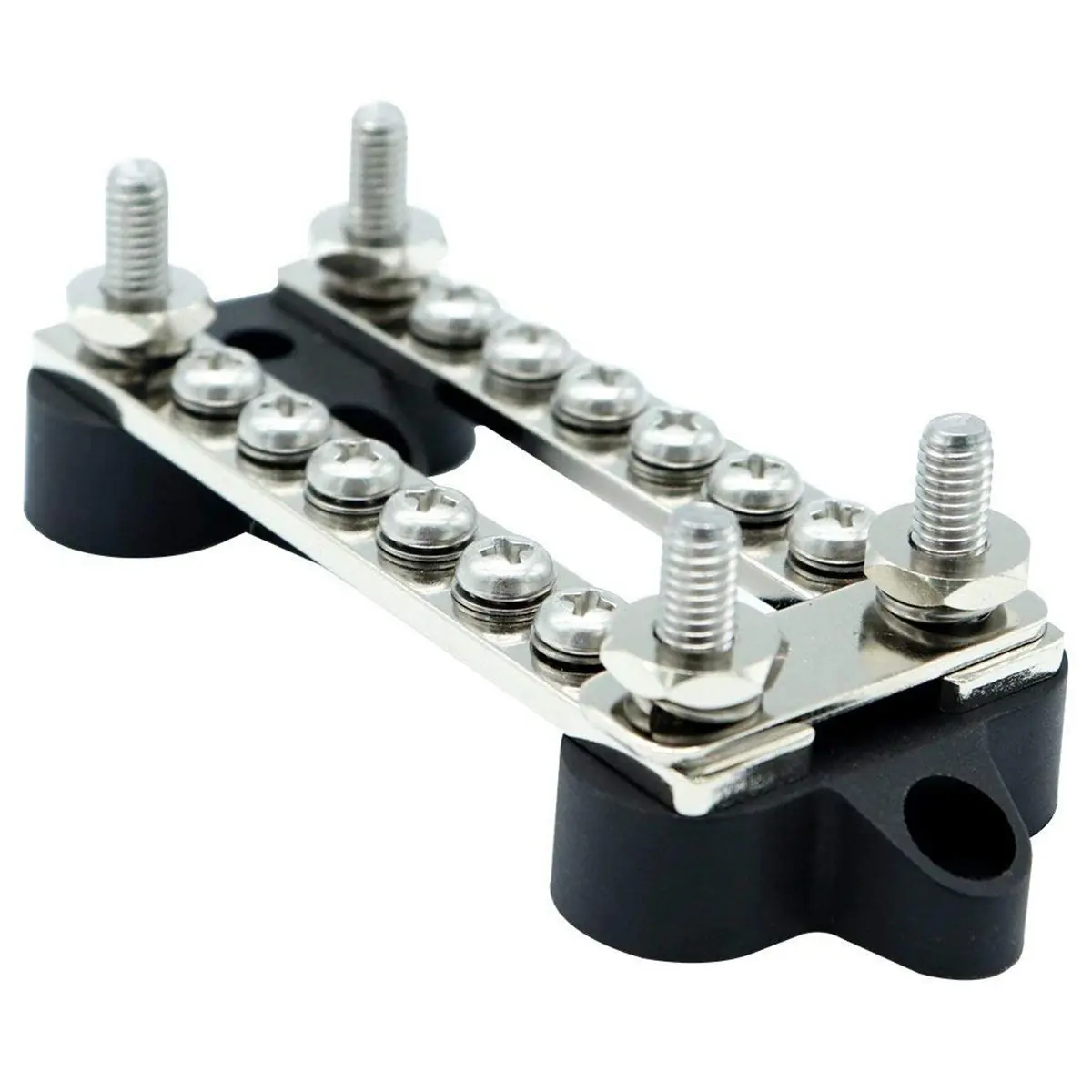 

BIFI-100A BusBar 4 M6 Studs 12 M4 Screws Terminal Kit w/ 16 Adhesive Heat-Shrink Terminals Cover