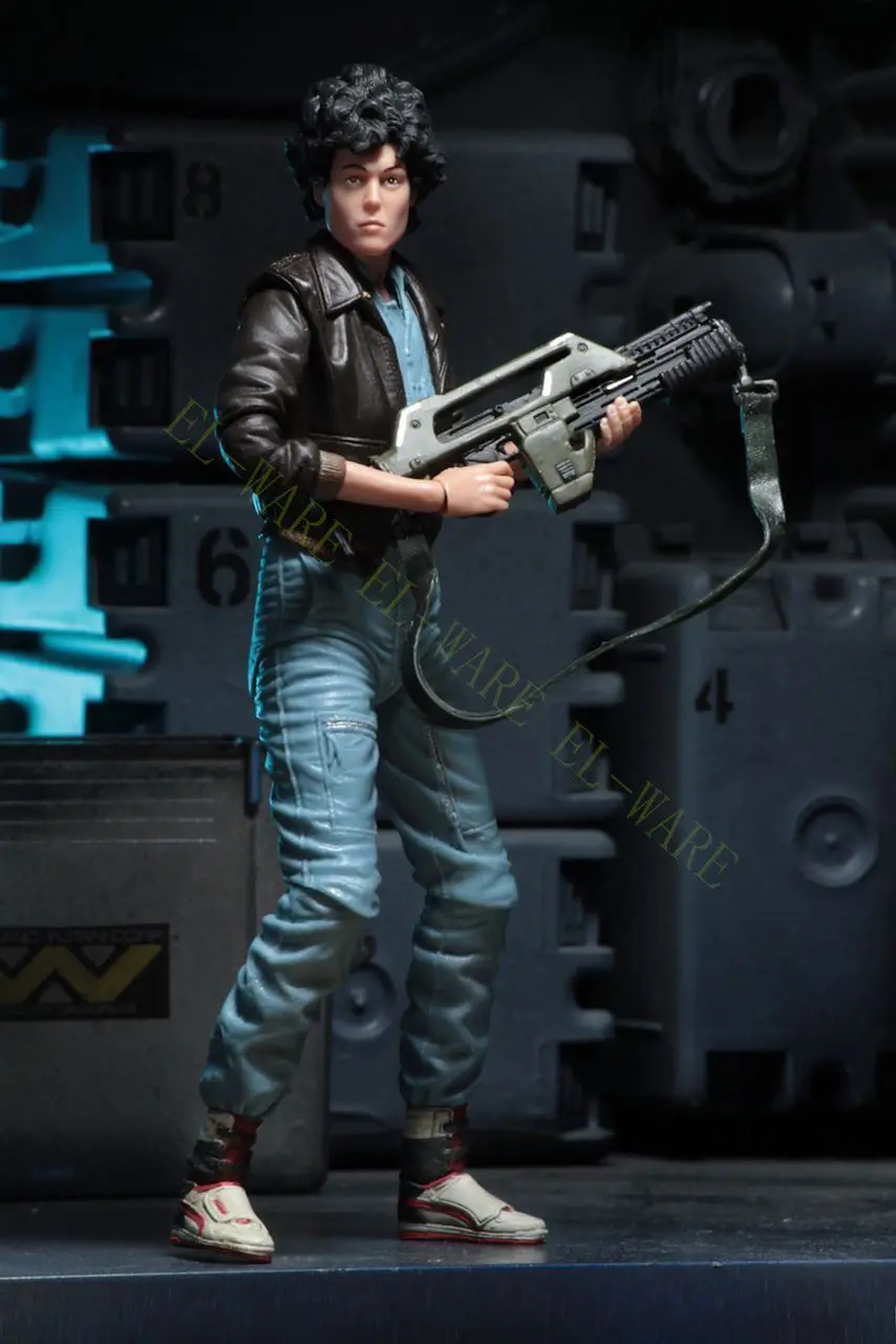 7 дюймов инопланетянин NECA 12 серии Lt. Ellen Ripley Куртка бомбер " ПВХ фигурка Модель коллекция игрушка подарок с оригинальной коробкой