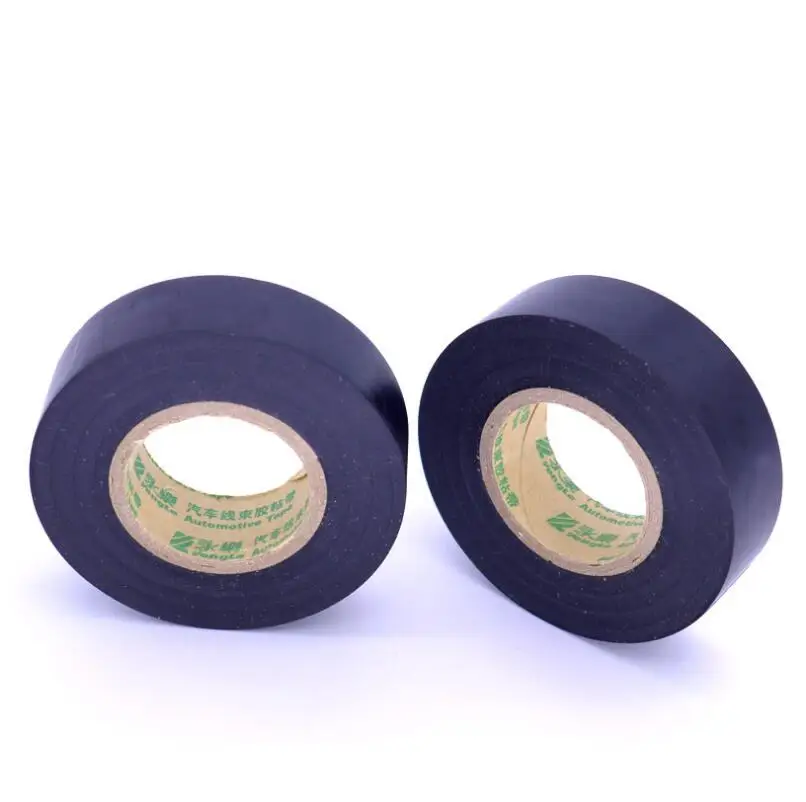 Black PVC Flame Retardant Adhesive Vinyl Electrical Insulation Insulating Tape 