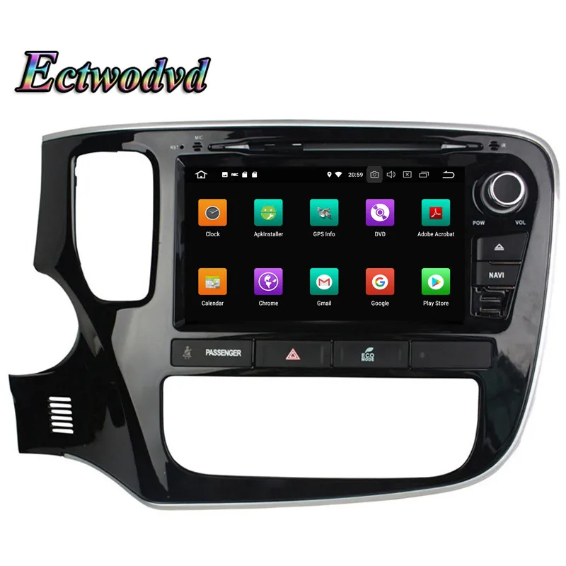 Flash Deal Ectwodvd Octa Core 4G RAM 64G ROM Android 9.0 Car Multimedia DVD Player GPS HeadUnit for Mitsubishi Outlander 2015 2