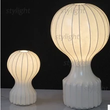 Современный Дизайн Шелковый свет Гатто настольная лампа шар освещение столовая гостиная спальня стол освещение