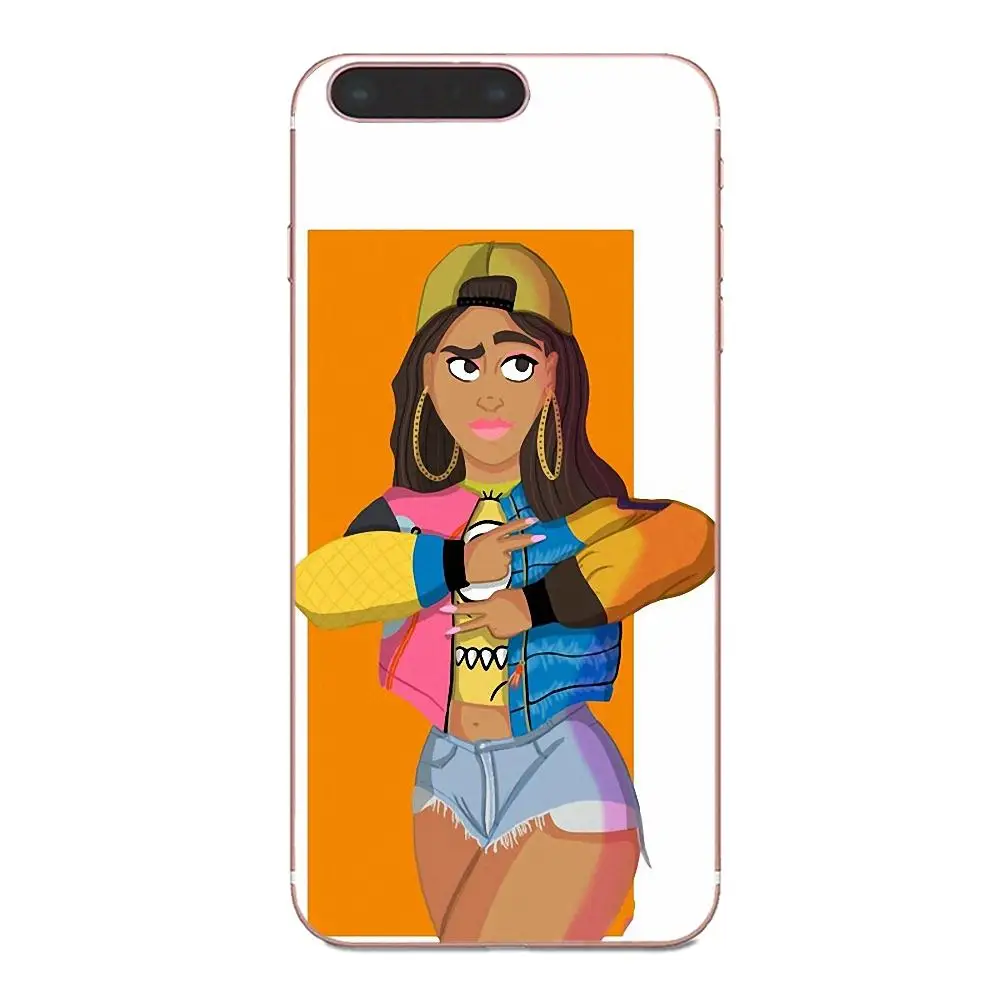 Мягкие термополиуретановые Чехлы для мобильных телефонов Funny Girl Cardi B Galaxy Alpha Core Note