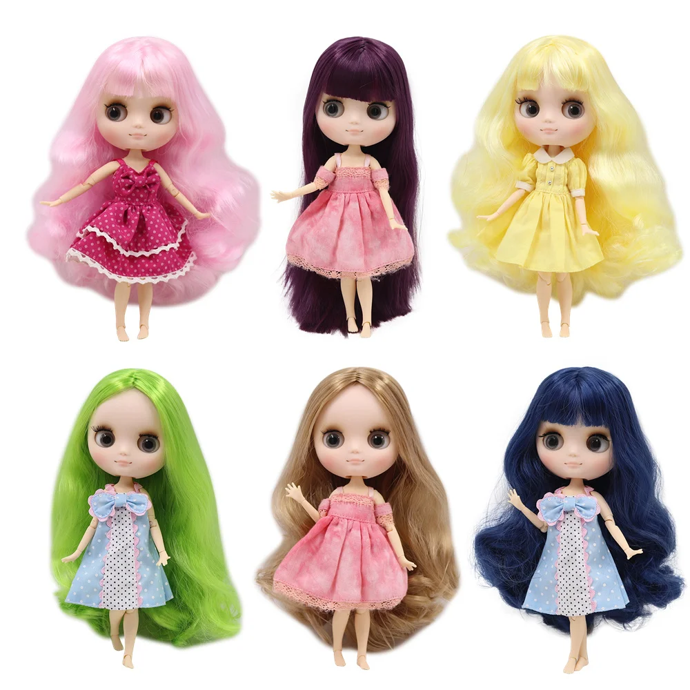 Обнаженная кукла Middie blyth 20 см матовое лицо с макияжем серые глаза игрушки сделай