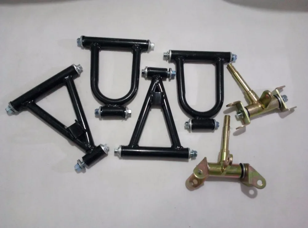 

ATV GO KART KARTING DIY Front Upper Lower Arms Swingarms Flange Hub With Strut Knuckle Spindles Joints