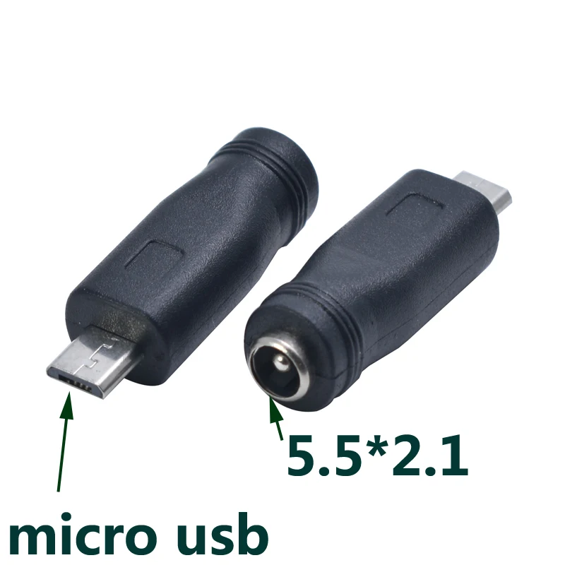 1 шт. 5 5*2 мм разъем Мама на Micro USB папа контактный адаптер для зарядного устройства