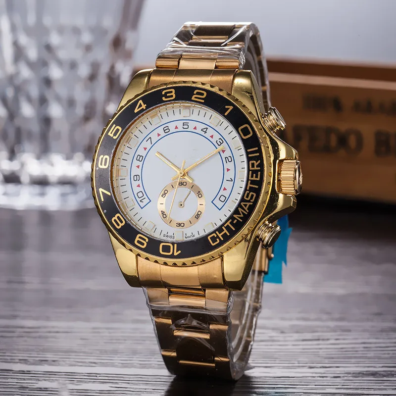 high end mens watches Luxury wist fashion Black Dial With Calendar