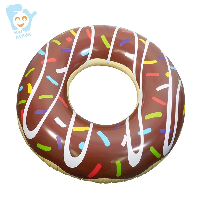 

118cm Adult Inflatable Donut Swimming Ring for Adults Pool Floats Fun Summer Water Sports Pool Toy