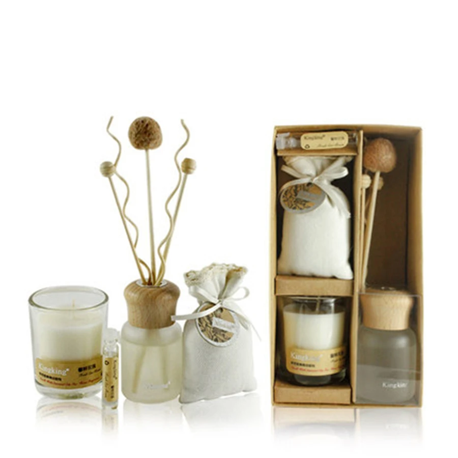 Aromatherapy Essential Oil Green Candle Set Accessories Gift Bougies Anniversaire Decorative