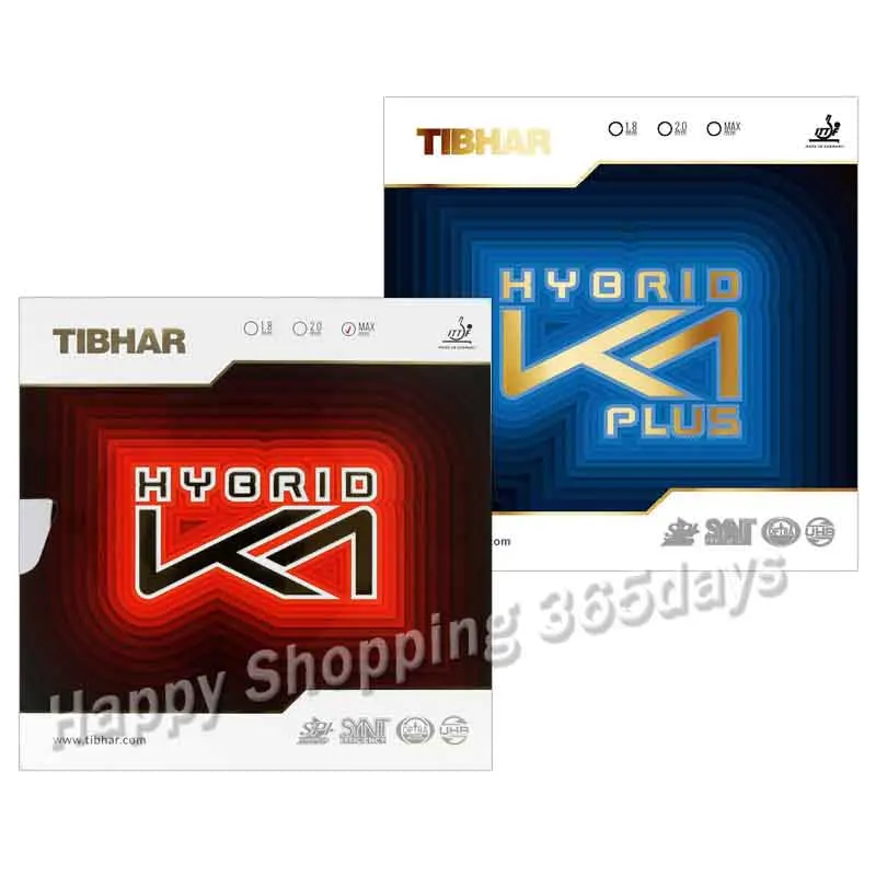 TIBHAR Table Tennis Rubber HYBRID K1 / K1 PLUS Sticky rubber Tension Sponge forehand offensive