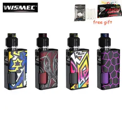 Оригинальный Wismec Luxotic поверхности Комплект 80 Вт Luxotic наружная коробка MOD с 2 мл KESTREL бак 6,5 бутылка электронная сигарета Vape