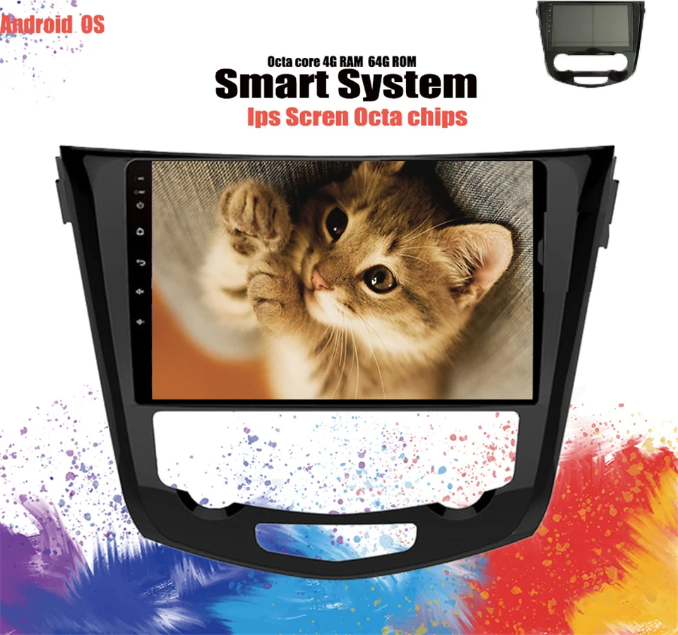 10 1 &quotIPS Octa Core 4G Android 0 6G RAM 128G ROM автомобильный DVD плеер Caplay радио GPS Glonass для Nissan Qashqai X
