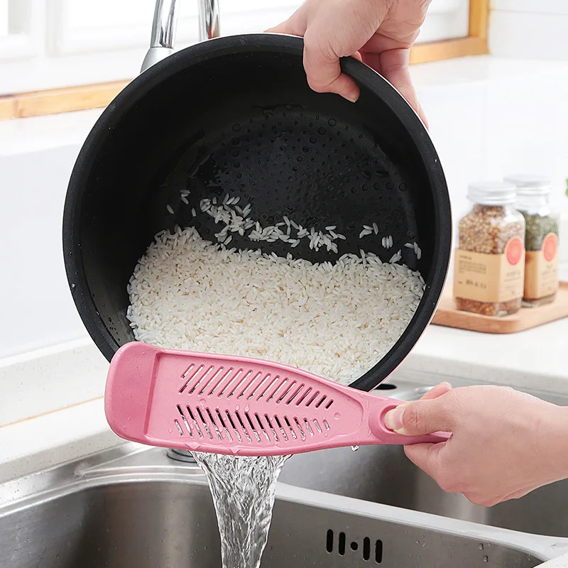 1 PC Plastic Pot Strainer Rice Fruit Vegetable Wash Colanders Rice