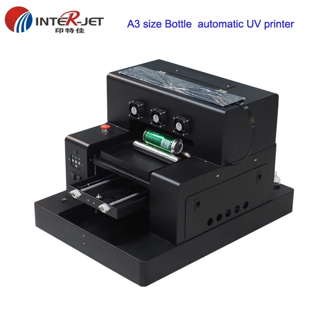 Cheap Automatic A3 size cylinder bottle UV printer Phone case UV printer with White and color UV ink print one pass RIP 9.0 software Cheap Automatic A3 size cylinder bottle UV printer Phone case UV printer with White and color UV ink print one pass RIP 9.0 software