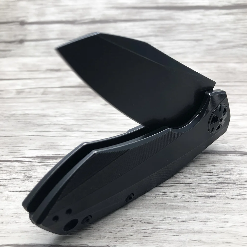 Складной титановый шариковый подшипник ZZSQ ZT 0456 0456BW с ручкой из титана охотничий