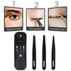 Brainbow 3pcs Eyebrow Tweezer Set Stainless Steel Slant Tip/Point Tip/Flat Tip Eyes Tweezers For Face Hair Removal Make Up Tools 3