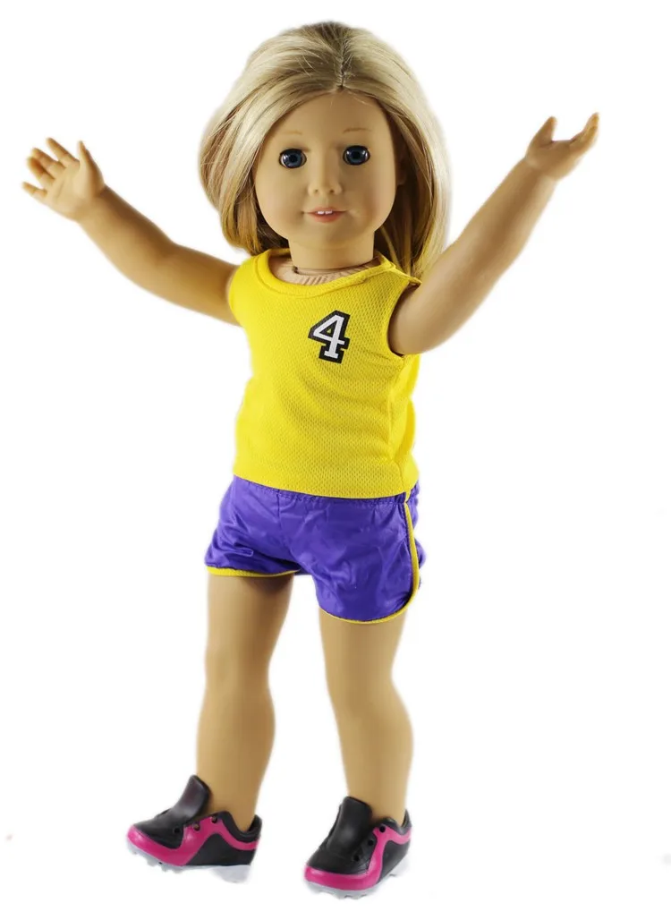 

Doll clothes sport suit clothes Fit 18 inch American Doll clothes accessories