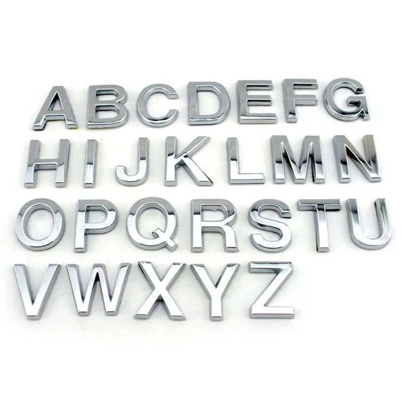CHROME STYLE 16V CAR BADGE DECAL SELF ADHESIVE