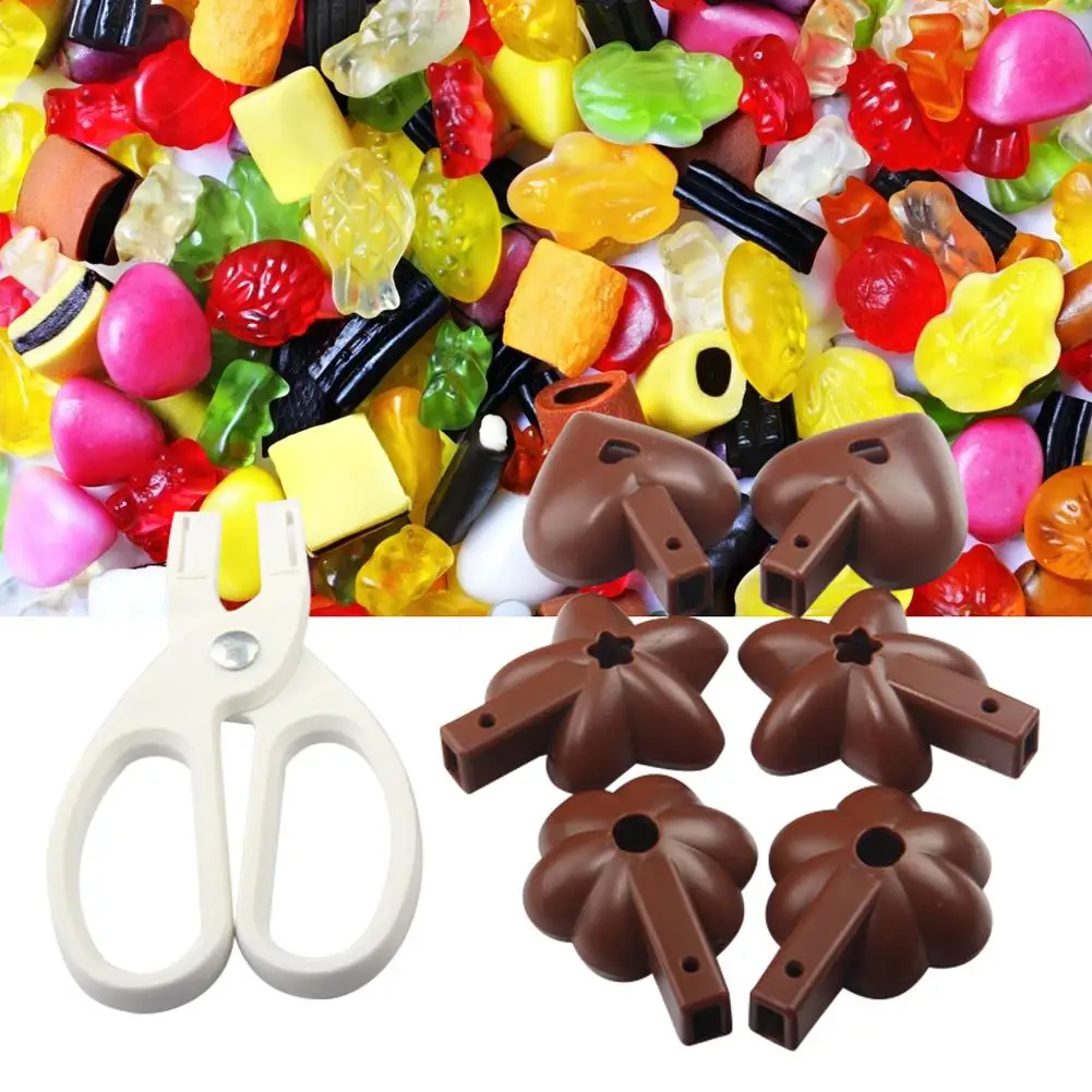 3 In 1 Lollipop Cake & Cookie Mold Clamping Chocolate Mould Fondant Decorating Mold Baking Kitchen Tools Heart Flower Star Shape