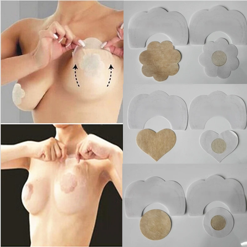 

3 Style Invisible Strapless Backless Bra Pad Cleavage Enhance Stick Nipple Cover Drop Shipping