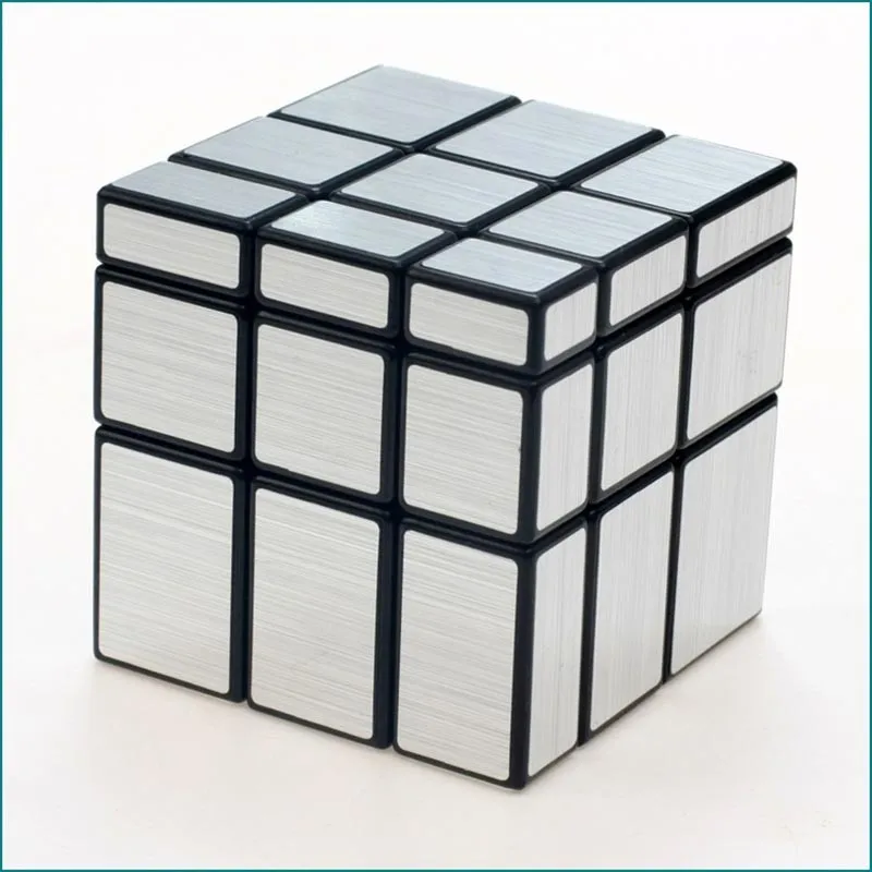 3x3x3 Magic Cube Puzzle золотые, серебристые, белые черное зеркало кубики Провода рисунок Стиль литой покрыты специальной игрушка в подарок для образовательных