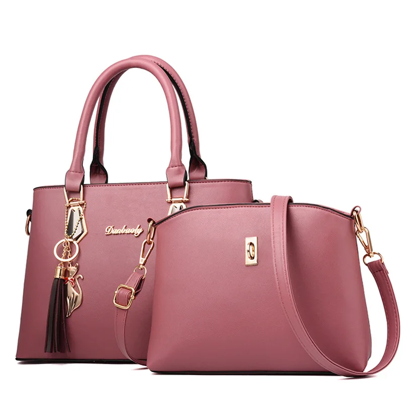 Bolso de mujer a la moda Casual contiene dos paquetes de lujo bolso de hombro de diseñador bolsos nuevos para mujeres 2019 bolsa compuesta bolsos Bolso de mujer a la moda Casual contiene dos paquetes de lujo bolso de hombro de diseñador bolsos nuevos para mujeres 2019 bolsa compuesta bolsos