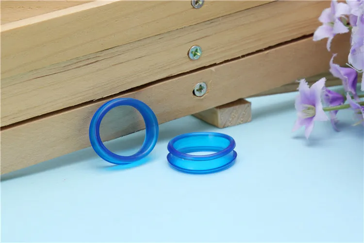 500pcs /bag Hair Scissor Pet scissors hairdressing Scissors Color Rubber Finger Ring