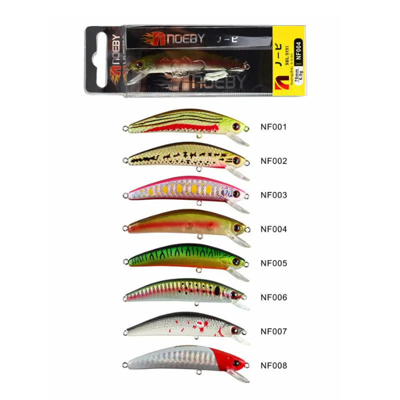 NOEBY-Minnow-Hard-Fishing-Bait-50mm-2-4g-70mm-6g-90mm-8g-110mm-14g-Floating-Fishing (4)