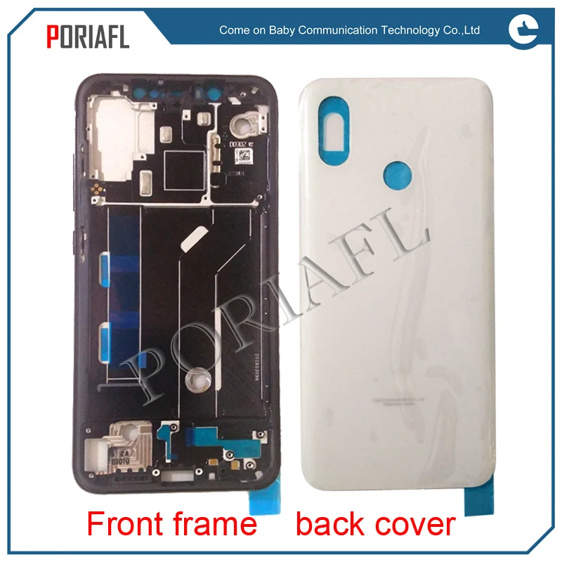 

For Xiaomi Mi8 back cover Battery Cover backcover Back Housing Door with Front Bezel Frame For Xiaomi MI 8 M8 Mobile Phone