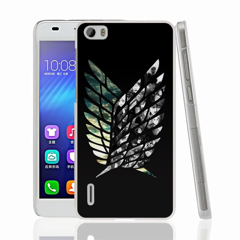 25059 японский аниме нападение на titan покрытия сотовых телефонов case для huawei honor 3c 4а 4x