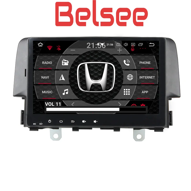 

Belsee Android 8.0 Car Radio Stereo Sound System GPS Navigation Head Unit Touch Screen Octa Core Wifi for Honda Civic 2016 2017