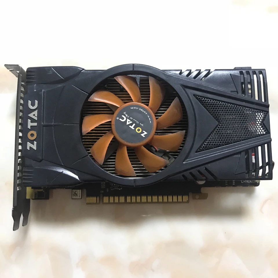 Оригинальная видеокарта ZOTAC GeForce GTX 550Ti 1GD5, Интернет-панель для видеокарт NVIDIA GTX500 GTX550Ti 1GD5, 4100 МГц, GDDR5, б/у