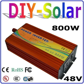 

solar system New Design 800W Inverter 48V DC to AC 110V or 220V with 1600W Surge Power, 800W Pure Sine Wave Power Inverter