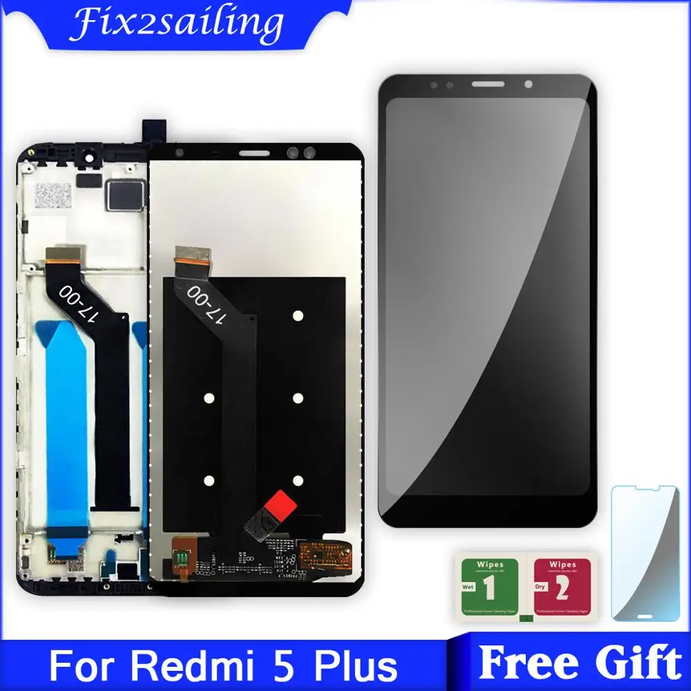 

High Quality LCD+Frame For Xiaomi Redmi 5 Plus LCD Display Screen Replacement For Redmi 5 Plus LCD Screen Snapdragon 625