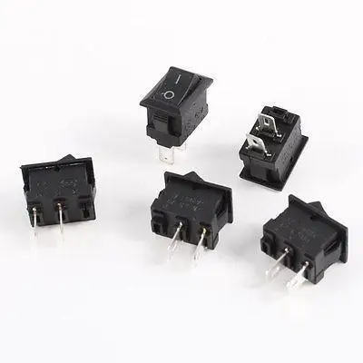 5 x AC250V/3A 125 V/6A 2 терминал spst вкл/выкл перекидной клавишный выключатель