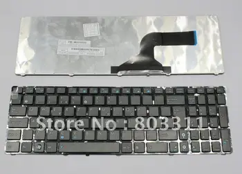 

Free shipping Brand new Laptop keyboards for ASUS G60 U50 X61 with frame UK MP-09Q36GB-528 Black color
