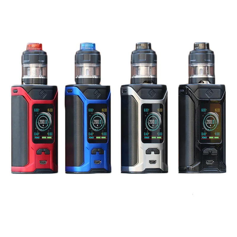 Оригинальный Wismec Sinuous Ravage230 Комплект 200 Вт Ravage 230 бокс мод с Gnome Evo 2 мл/4 мл