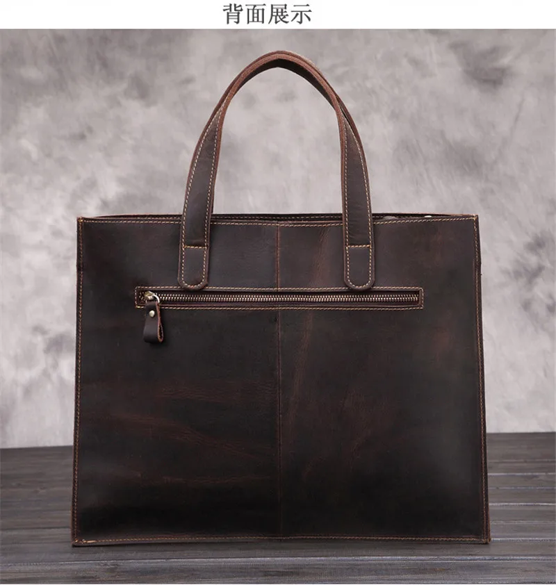 Модный мужской портфель из натуральной кожи, деловая кожаная сумка чемодан, мужская кожаная офисная сумка, сумки для ноутбука, мужские сумки-мессенджеры