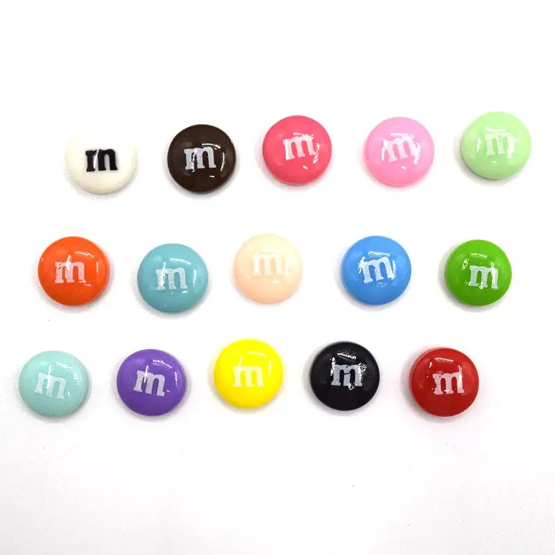 

50Pcs Mixed Resin Letter M Beads Decoration Crafts Flatback Cabochon Scrapbooking Fit Phone Embellishments Diy Accessories