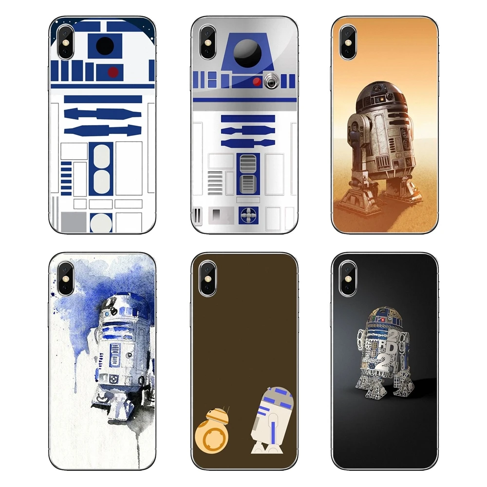 Transparent Soft Shell Covers For LG G7 Q6 Q7 Q8 Q9 V30 X Power 2 3 OnePlus 3T 5T 6T Star Wars R2D2 Robot Art Poster |