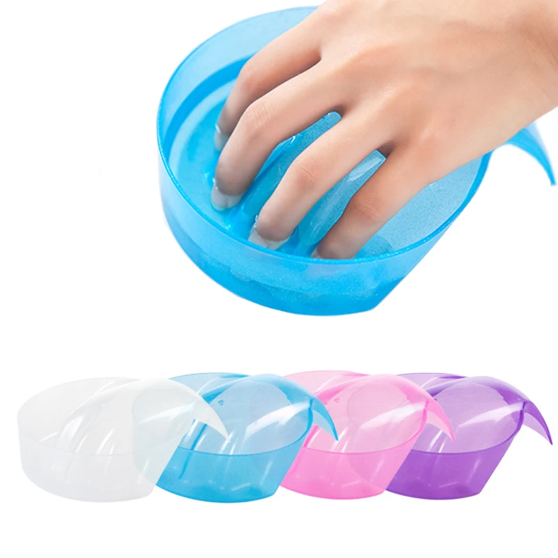 

1Pcs Nail Art Hand Wash Remover Soak Bowl Wash Nail Polish Removal DIY Salon Nail Spa Bath Treatment Cleaner Nail Manicure Tools