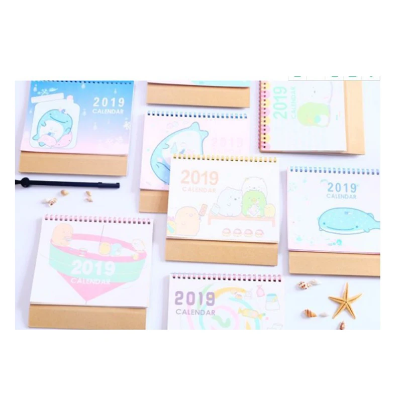 

Desktop To Do List Daily Planner Book Japanese Stationery Cute Cartoon Sumikko Gurashi Whale Standing Desk Calendar