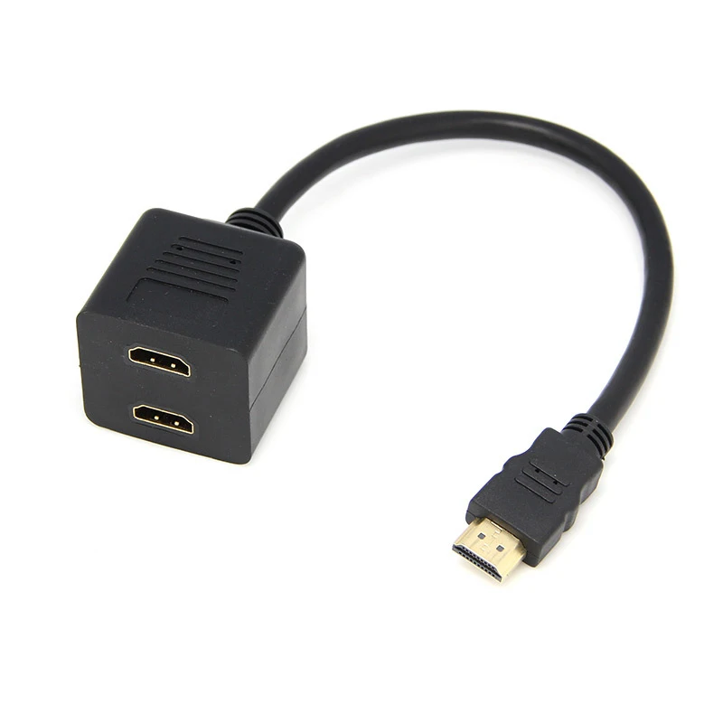 0 3 м 1 HDMI штекер на 2 гнезда Аудио Видео переключатель для HDTV/DVD/для PS3 или PSP адаптер