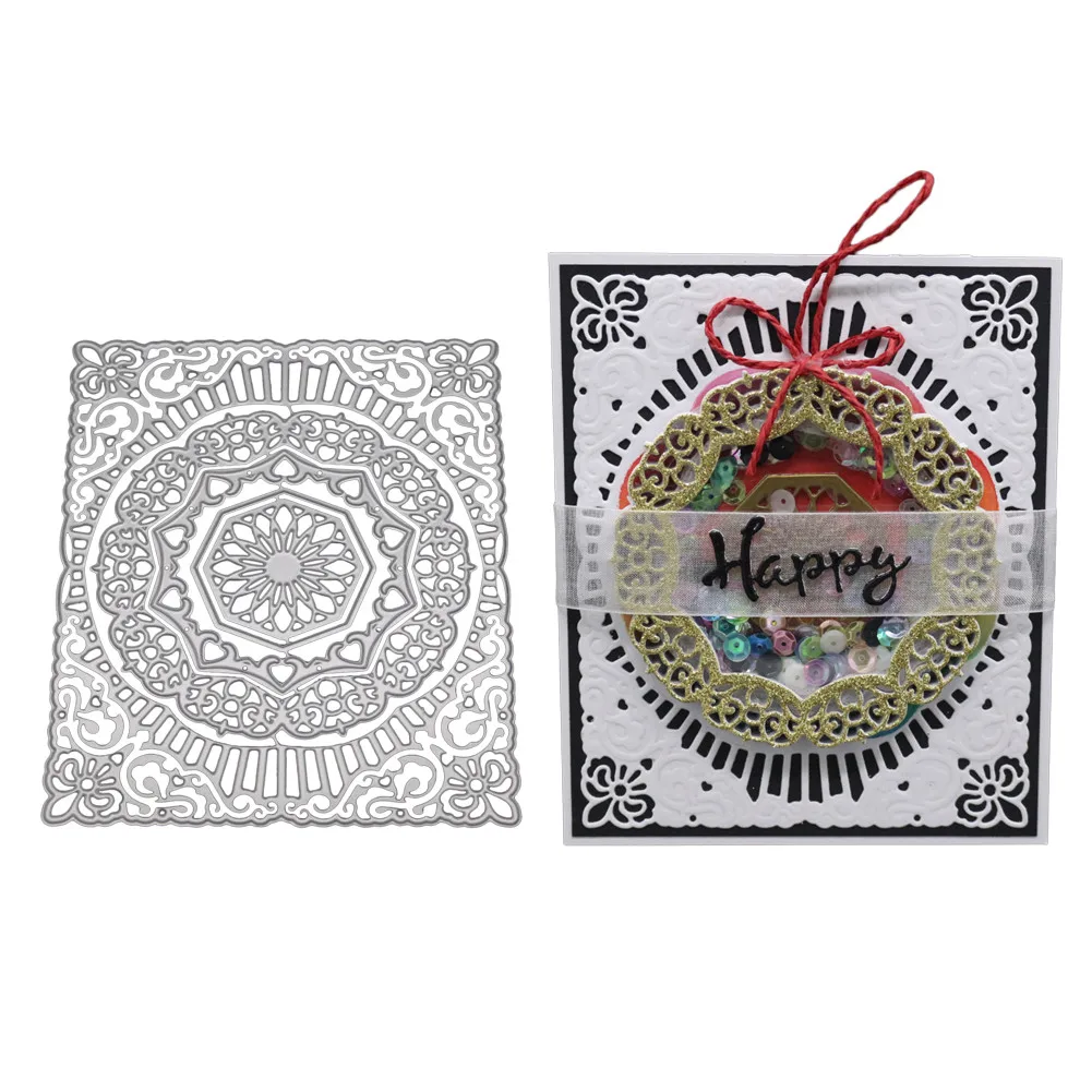  Metal Invitation Card Cutting Dies DIY Birthday Wedding Blessing Card Troqueles De Corte De Metal S - 32999390066