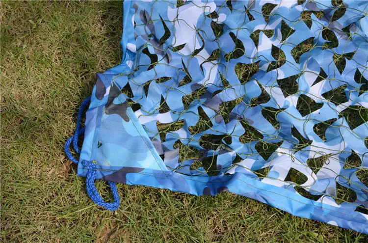 Rede de Camuflagem Areia para Esconder Welead Reforçado Militar Selva Branco Azul Sombra Toldo Jardim Malha 6x10 10x6 6*10m 10*6m 6x10m 26 Esporte e Lazer