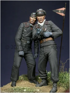 

1/35 scale WW2 US tanks inspections 2 people miniatures WWII Resin Model Kit figure Free Shipping