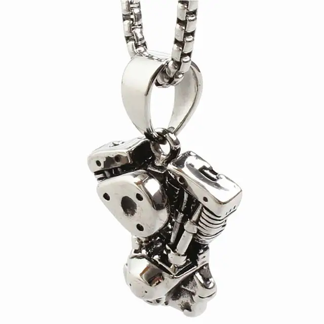 Buy Motor Necklaces Engine Pendant Stainless Steel