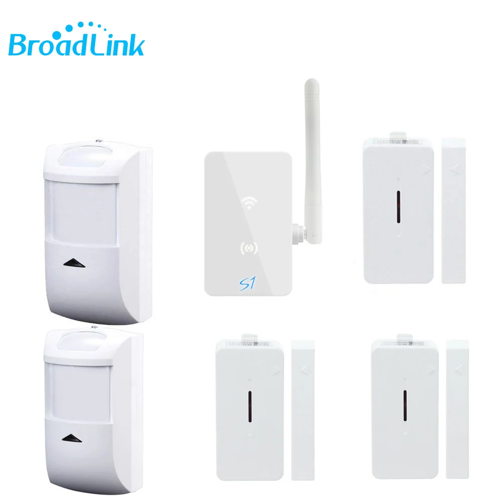 

NEW Broadlink S1 RF433MHz Wifi Alarm Security Kit S1 Hub Smart Door Sensor PIR Remote Controller