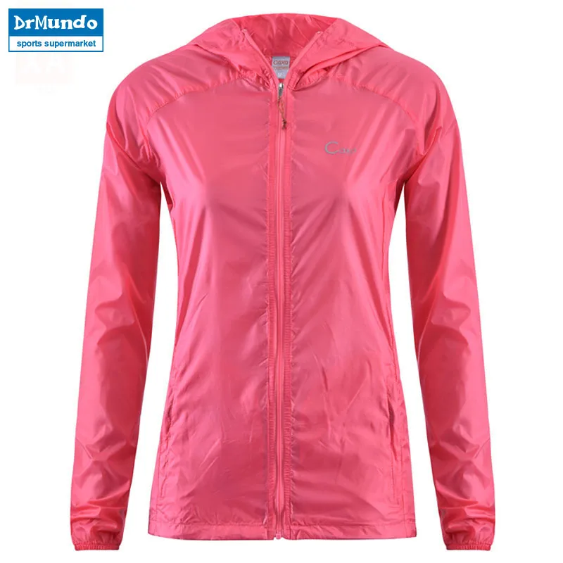 

Outdoor Women's Fast Drying Anti-UV Waterproof Wind Protector Rain Ultralight Ultra-thin Nylon Skin Jacket Cycling Jersey