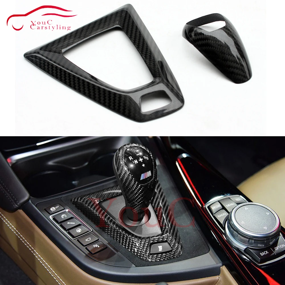 

Carbon Fiber Car Decoration Gear Shift Cover Trim for BMW All M series LHD M1 M2 M3 M4 M5 M6 Cover Trim Interior Accessories